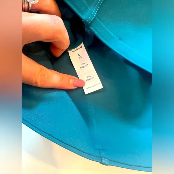 Halara ultra High-Waisted teal Pants/leggings 
Size large - Picture 4 of 5